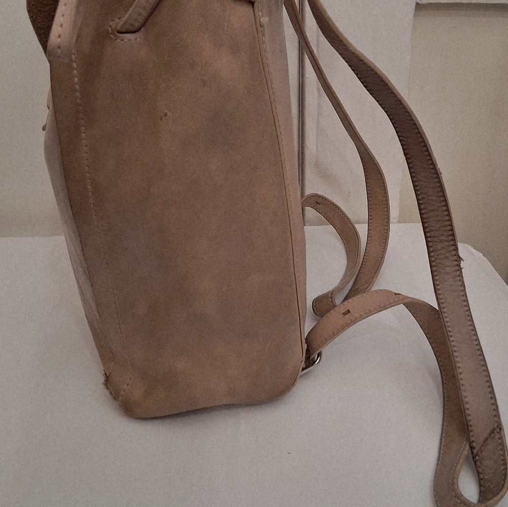 Loeffler Randall Leather Backpack Distressed - image 6
